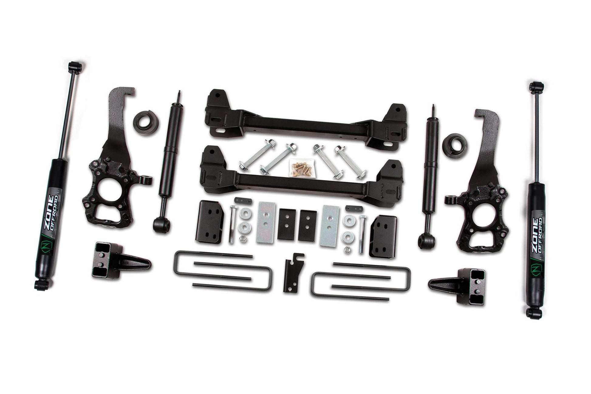 09-13 Ford F-150 2WD 6 Inch Kit 4 Inch Rear Block With Nitro Shocks Zone Offroad