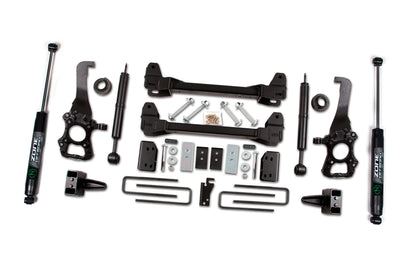 09-13 Ford F-150 2WD 6 Inch Kit 4 Inch Rear Block With Nitro Shocks Zone Offroad-1