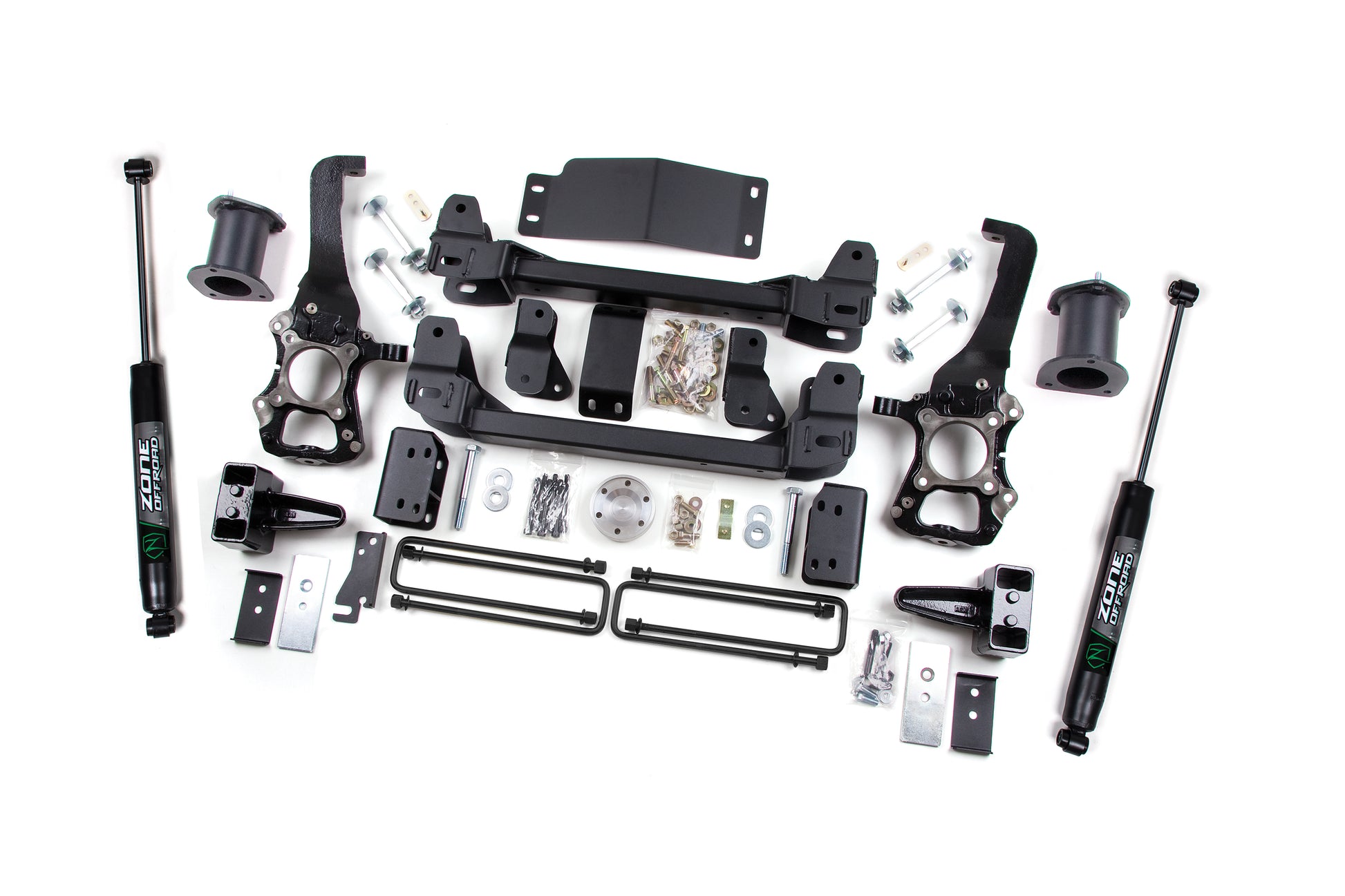 2014 Ford F-150 6 Inch Lift Kit 4 Inch Rear Block Zone Offroad-1