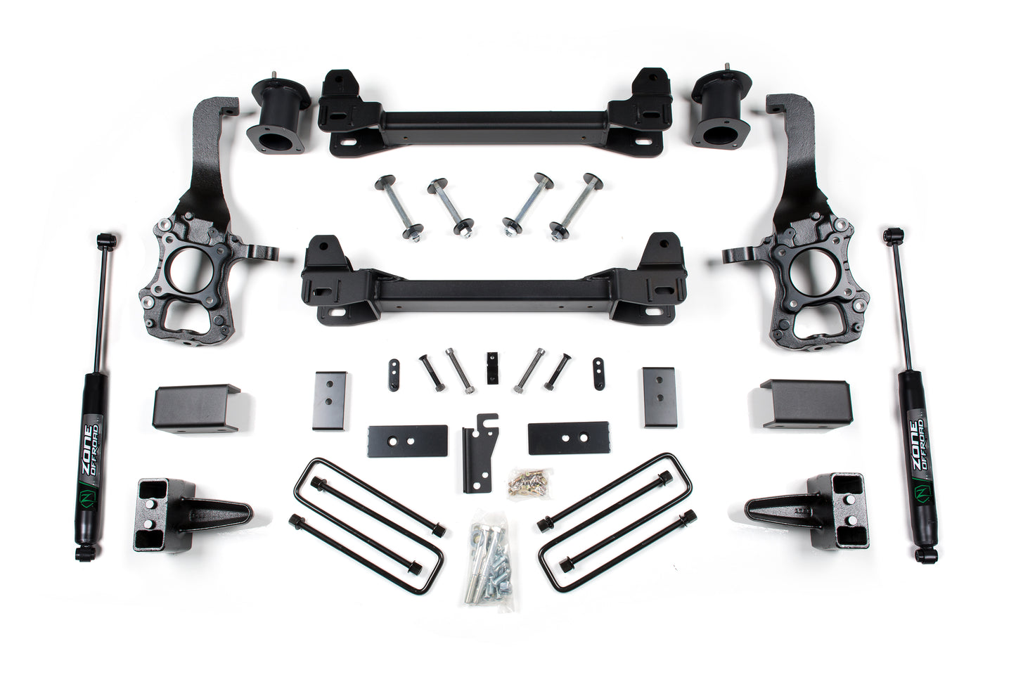 2014 F-150 2WD 6 Inch Lift Kit 4 Inch Rear Block Zone Offroad