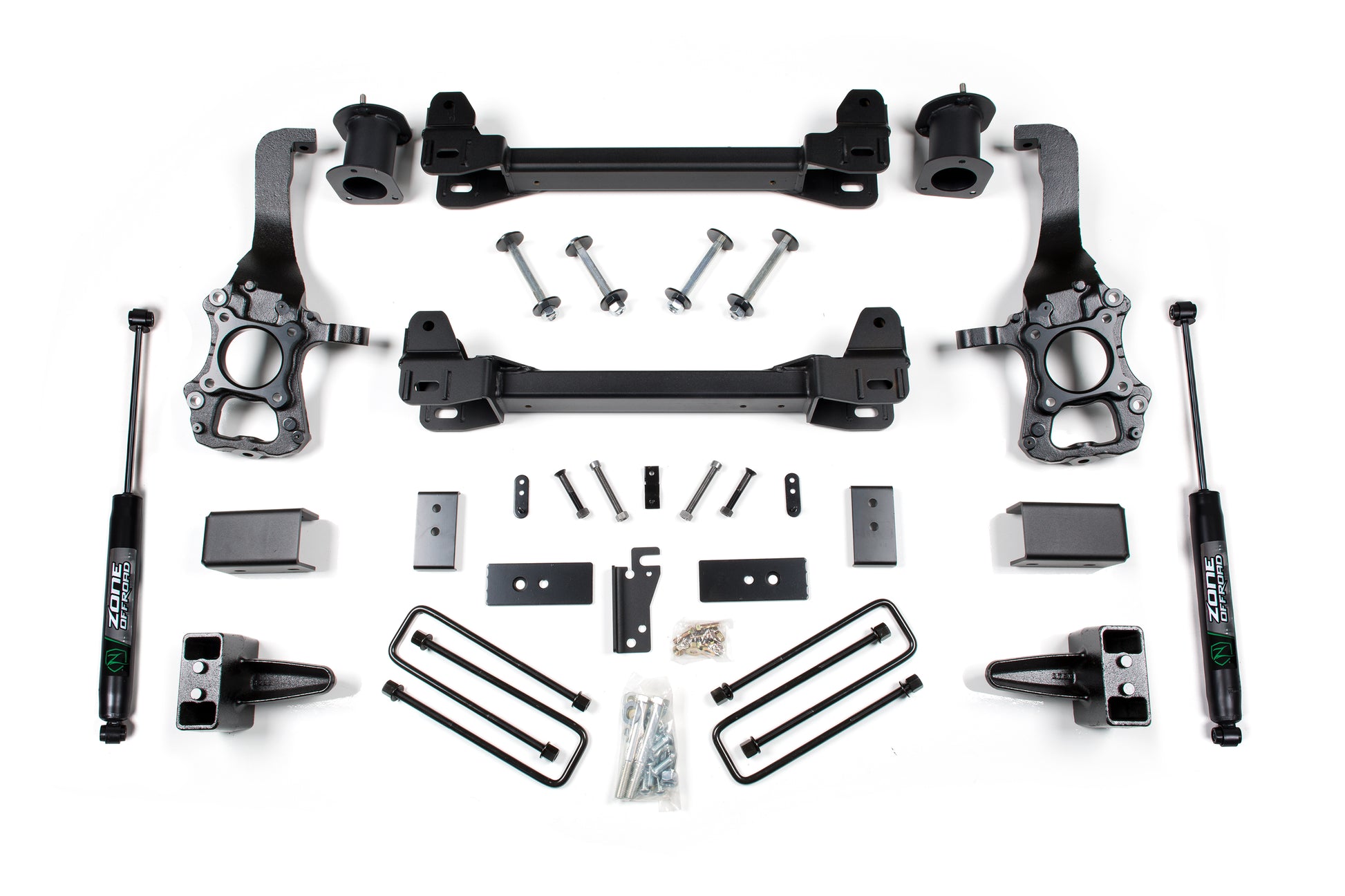 2014 F-150 2WD 6 Inch Lift Kit 4 Inch Rear Block Zone Offroad