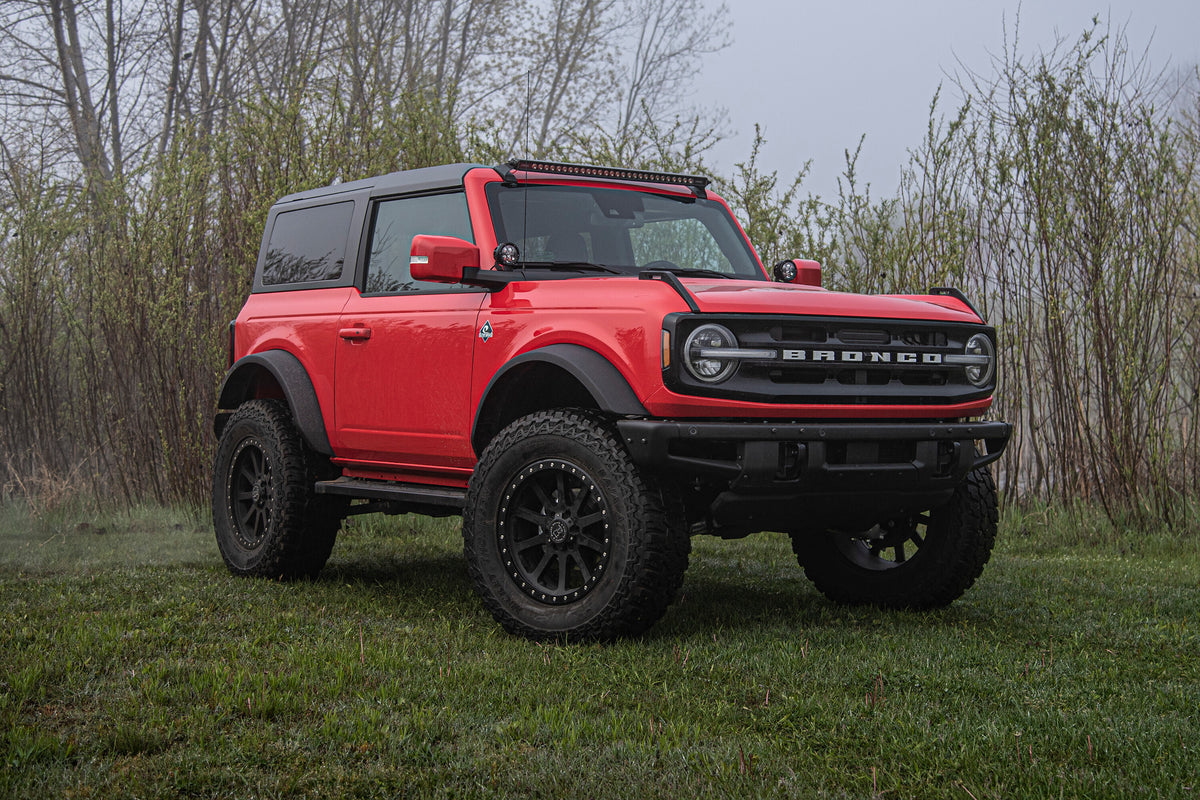 21-23 Ford Bronco 2 Door 4 Inch Adventure Series Lift Kit Base Shock Package Models Only No Shocks Zone Offroad-2