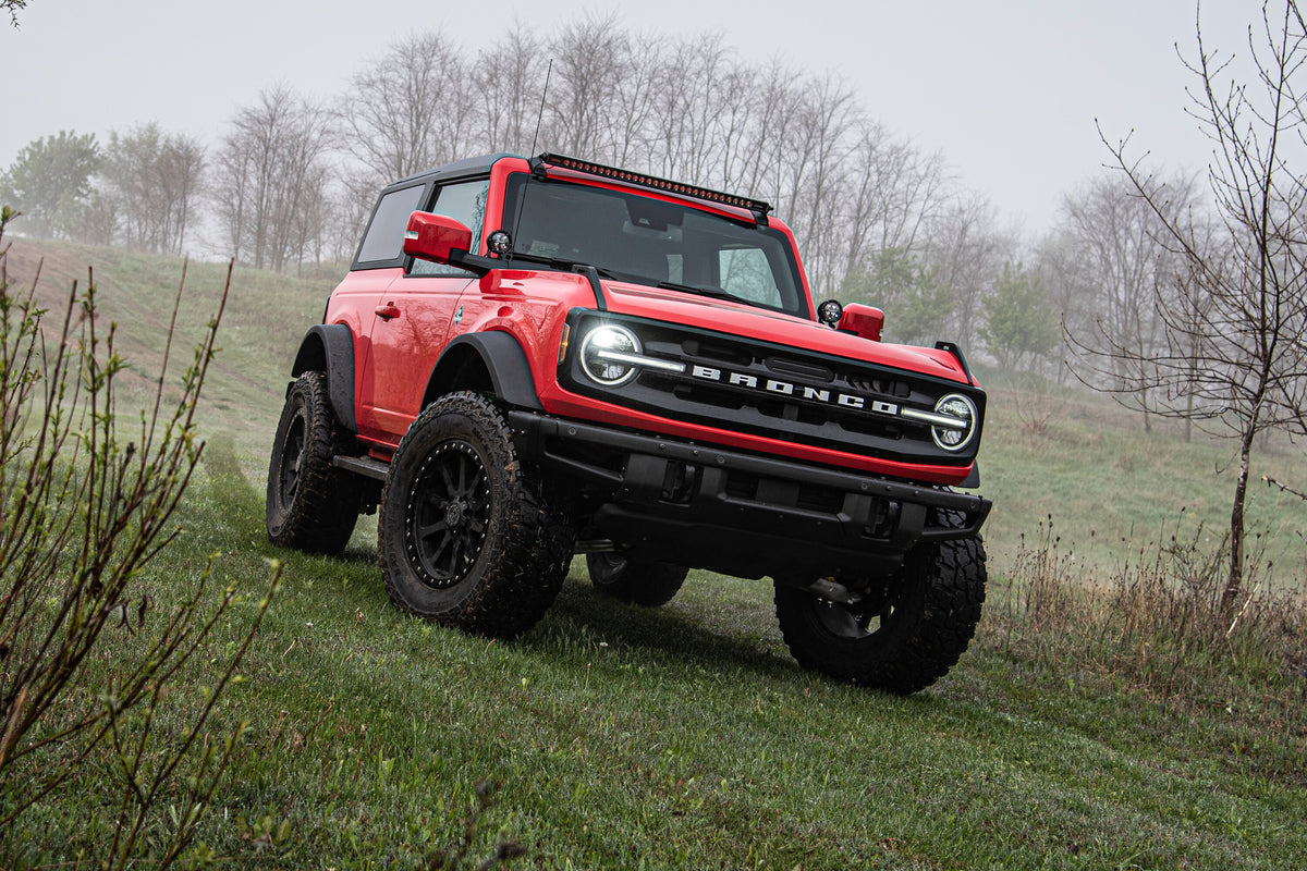 21-23 Ford Bronco 4 Door 4 Inch Adventure Series Lift Kit Base Shock Package Models Only No Shocks Zone Offroad-3