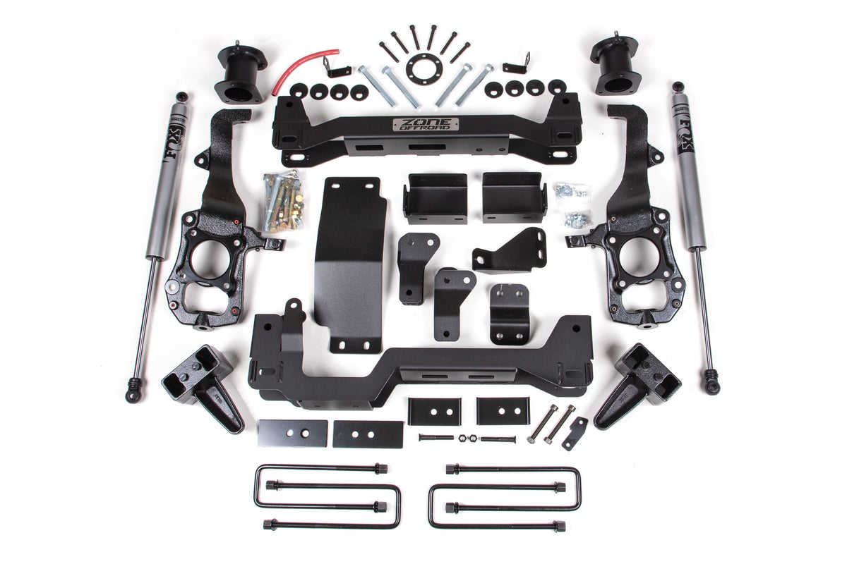 21-24 Ford F-150 6 Inch Front 4 Inch Rear Lift Kit Zone Offroad-7