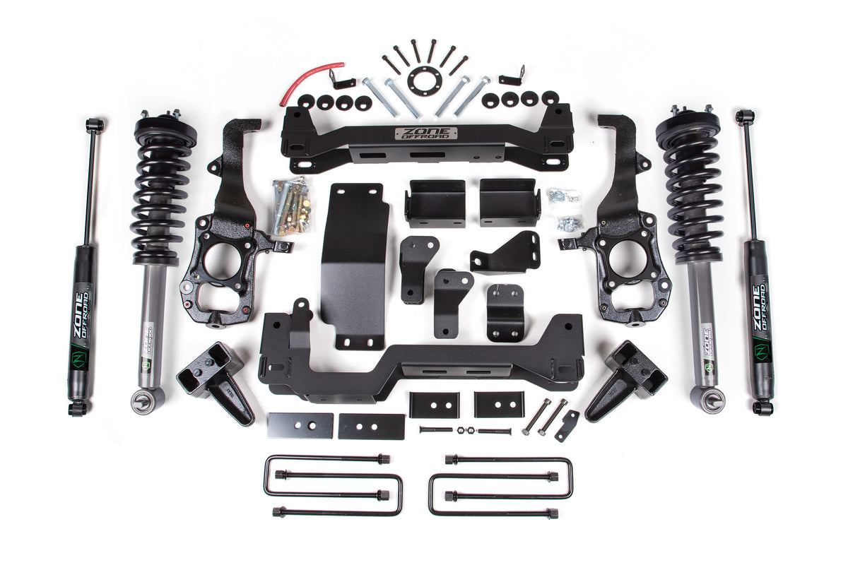 21-24 Ford F-150 6 Inch Front 4 Inch Rear Lift Kit Zone Offroad
