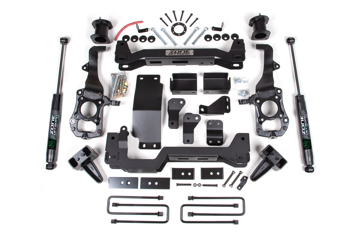 21-24 Ford F-150 6 Inch Front 4 Inch Rear Lift Kit Zone Offroad-3