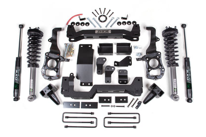21-26 Ford F-150 4WD 4 Inch Suspension Lift Kit, 2 Inch Rear Lift, Block - Nitro Loaded Struts, Nitro Shocks Zone Offroad