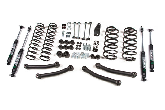 97-02 Jeep Wrangler TJ 4 Inch Coil Spring Lift Kit With Nitro Shocks Zone Offroad-1