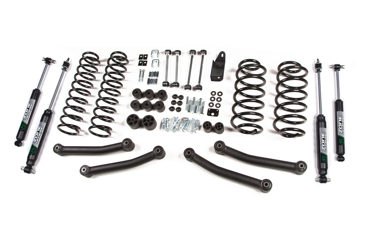 03-06 Jeep Wrangler TJ 4 Inch Coil Spring Lift Kit Zone Offroad-1