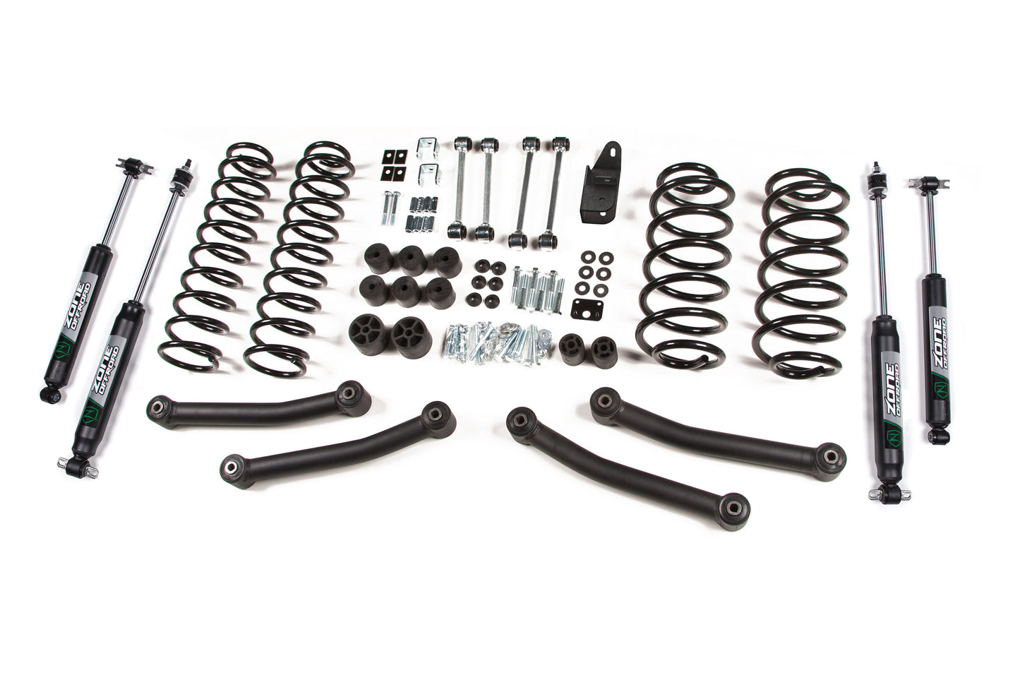 03-06 Jeep Wrangler TJ 4 Inch Coil Spring Lift Kit Zone Offroad-1