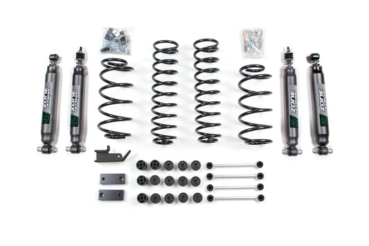 97-06 Jeep Wrangler TJ 4.25 Inch Combo Lift Kit With Discos Nitro Shocks Zone Offroad