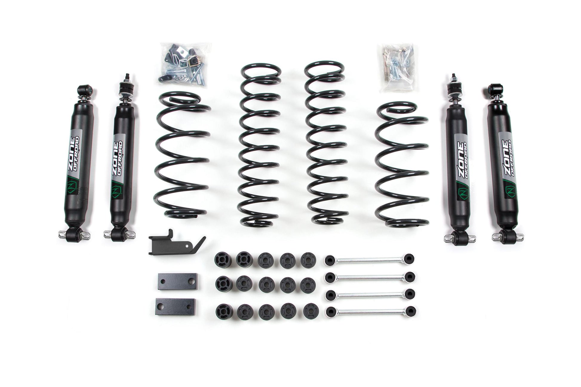 Zone Offroad 97-06 Jeep Wrangler TJ 4.25 Inch Combo Lift Kit With Discos Nitro Shocks Zone Offroad