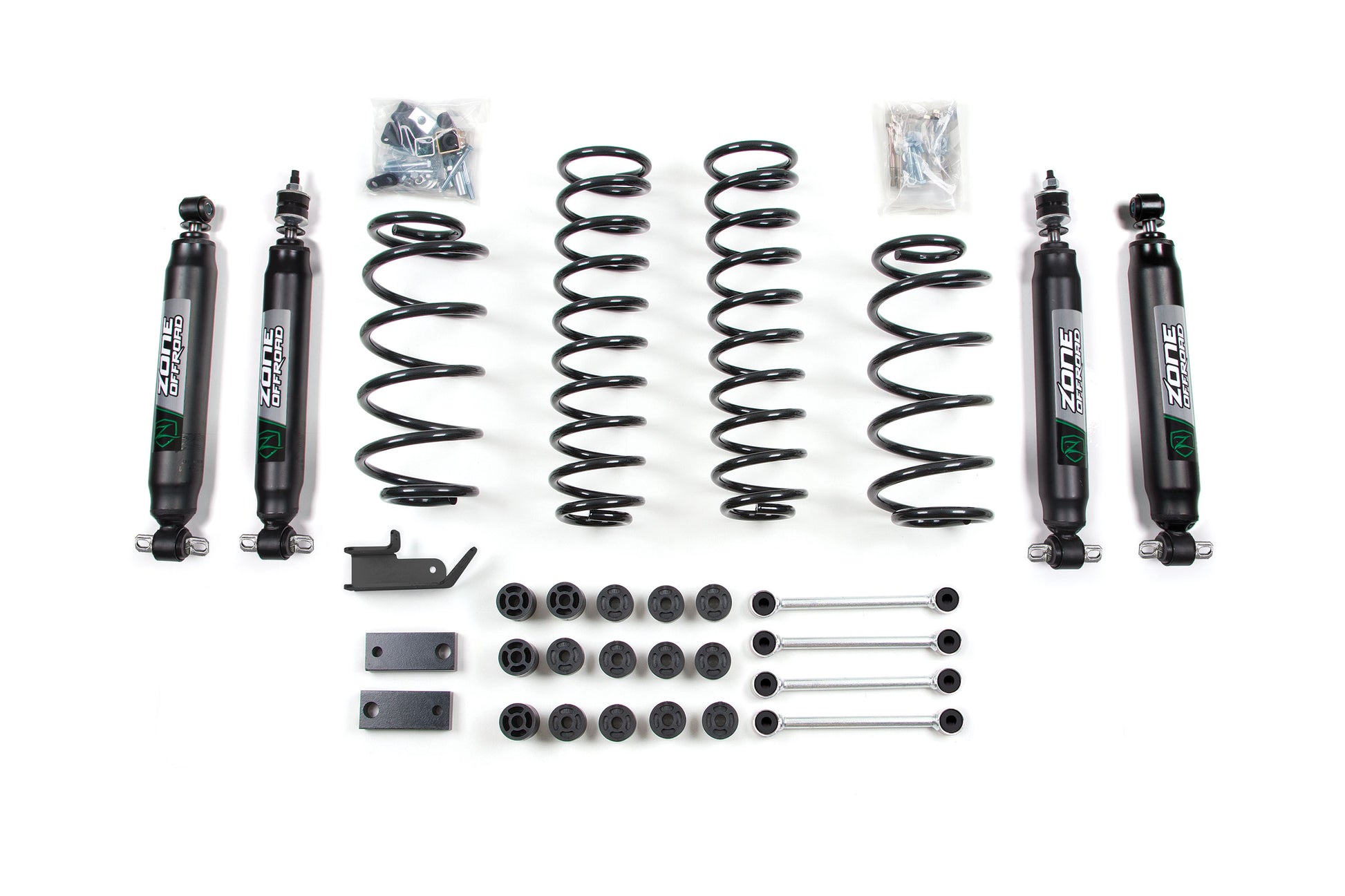 97-06 Jeep Wrangler TJ 4.25 Inch Combo Lift Kit With Discos Nitro Shocks Zone Offroad-1