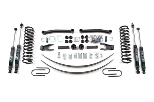 86-92 Jeep Commanche MJ 4.5 Inch Coil Spring Lift kit With Nitro Shocks Zone Offroad