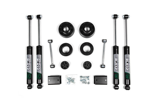 Zone Offroad 18-24 Jeep Wrangler JL 2 Inch Coil Spring Spacer Lift Kit Zone Offroad