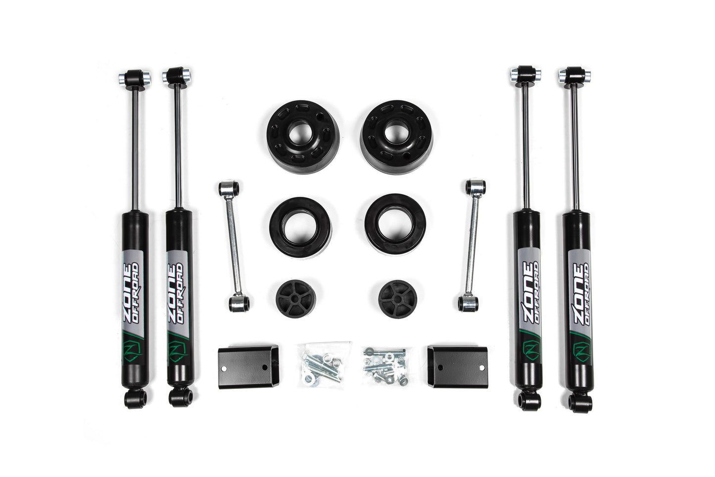 Zone Offroad 18-24 Jeep Wrangler JL 2 Inch Coil Spring Spacer Lift Kit Zone Offroad
