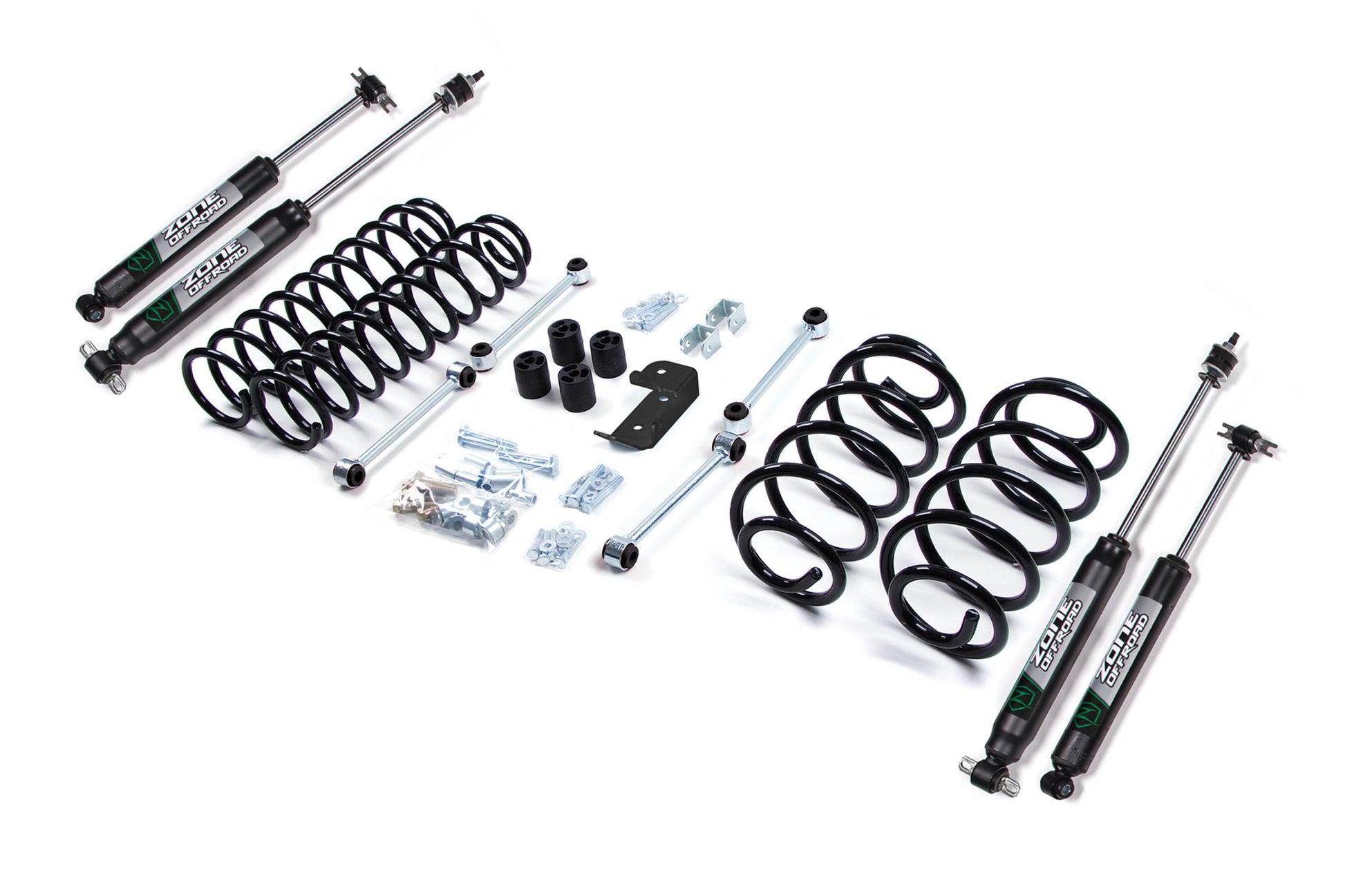 Zone Offroad 07-11 Jeep Wrangler JK 2 /4 Door 2 Inch Lift Kit Zone Offroad
