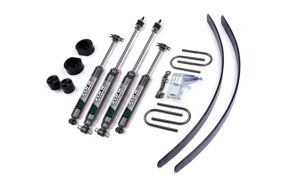 84-01 Jeep Cherokee XJ 2 Inch Lift Kit With Dana 35 Axle Zone Offroad