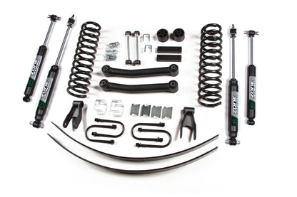 84-01 Jeep Cherokee XJ 4.5 Inch Coil Spring Lift Kit With Dana 35 Axle With Nitro Shocks Zone Offroad-1