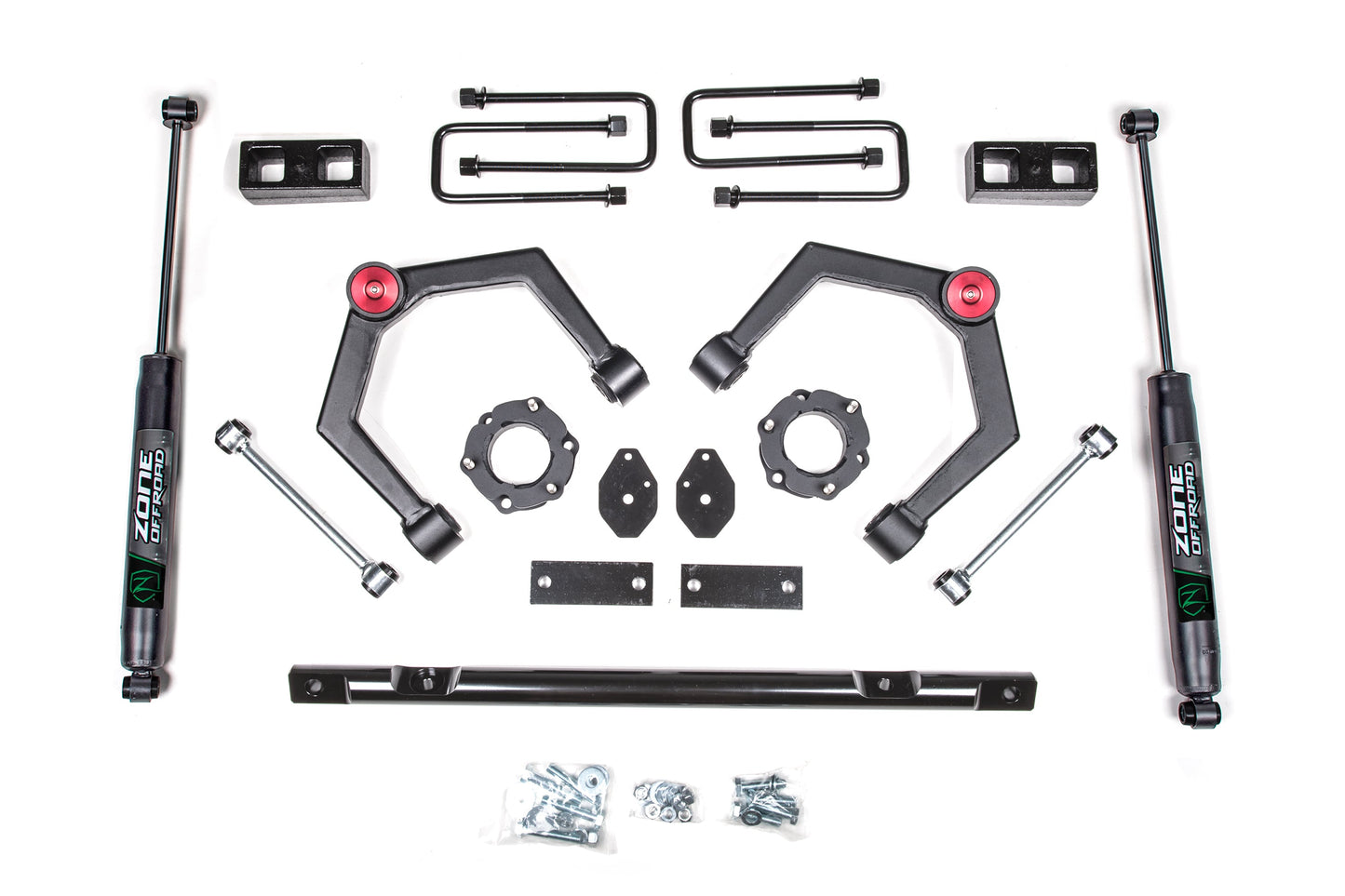 16-24 Nissan Titan XD 4WD 2 Inch Adventure Series Lift Kit, 2 Inch Rear Lift, Block - Strut Spacer, Fox 2.0 Adventure Series Shocks Zone Offroad
