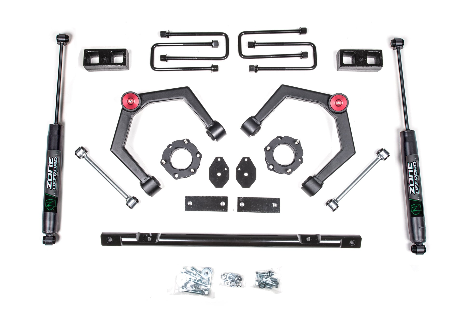 16-24 Nissan Titan XD 4WD 2 Inch Adventure Series Lift Kit, 2 Inch Rear Lift, Block - Strut Spacer, Fox 2.0 Adventure Series Shocks Zone Offroad