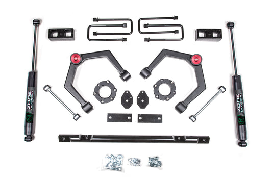 16-24 Nissan Titan XD 4WD 2 Inch Adventure Series Lift Kit, 2 Inch Rear Lift, Block - Strut Spacer, Fox 2.0 Adventure Series Shocks Zone Offroad