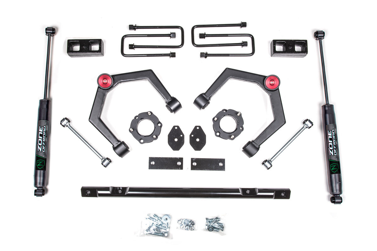 16-24 Nissan Titan XD 4WD 2 Inch Adventure Series Lift Kit, 2 Inch Rear Lift, Block - Strut Spacer, Fox 2.0 Adventure Series Shocks Zone Offroad