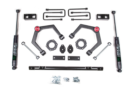 16-24 Nissan Titan XD 4WD 2 Inch Adventure Series Lift Kit, 2 Inch Rear Lift, Block - Strut Spacer, Fox 2.0 Adventure Series Shocks Zone Offroad