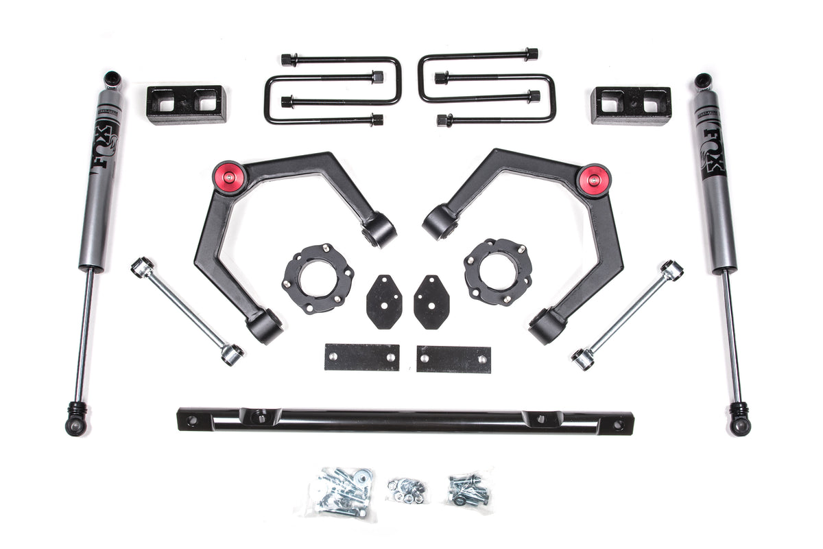 16-24 Nissan Titan XD 4WD 2 Inch Adventure Series Lift Kit, 2 Inch Rear Lift, Block - Strut Spacer, Fox 2.0 Adventure Series Shocks Zone Offroad-4