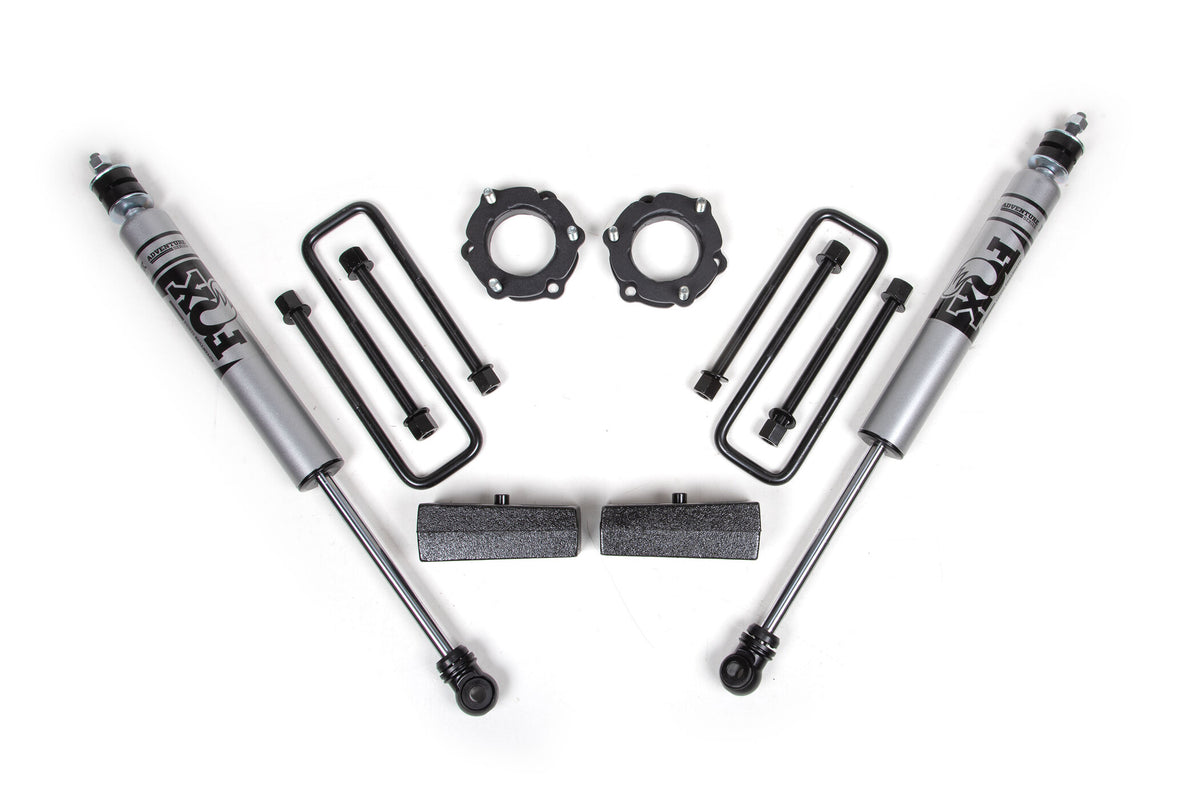 05-23 Toyota Tacoma 4WD 2.5 Inch Suspension Lift Kit, 2 Inch Rear, Block - Fox Shocks Zone Offroad-6
