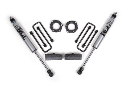 05-23 Toyota Tacoma 4WD 2.5 Inch Suspension Lift Kit, 2 Inch Rear, Block - Fox Shocks Zone Offroad-6