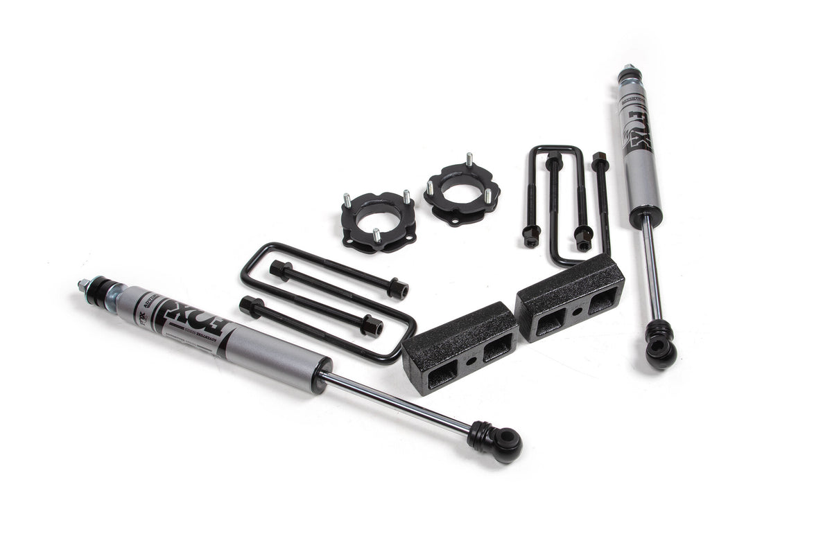 05-23 Toyota Tacoma 4WD 2.5 Inch Suspension Lift Kit, 2 Inch Rear, Block - Fox Shocks Zone Offroad-7