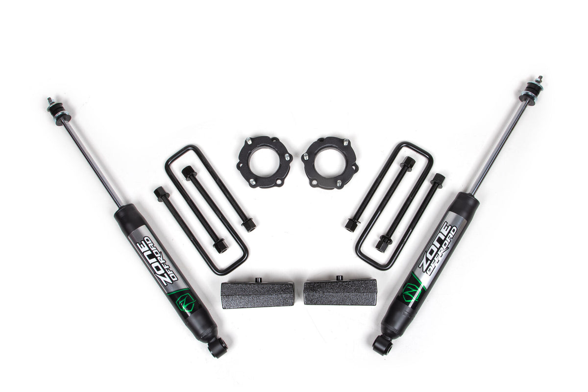 05-23 Toyota Tacoma 4WD 2.5 Inch Suspension Lift Kit, 2 Inch Rear, Block - Nitro Shocks Zone Offroad-5