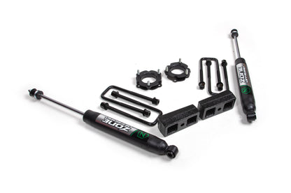 05-23 Toyota Tacoma 4WD 2.5 Inch Suspension Lift Kit, 2 Inch Rear, Block - Nitro Shocks Zone Offroad-6