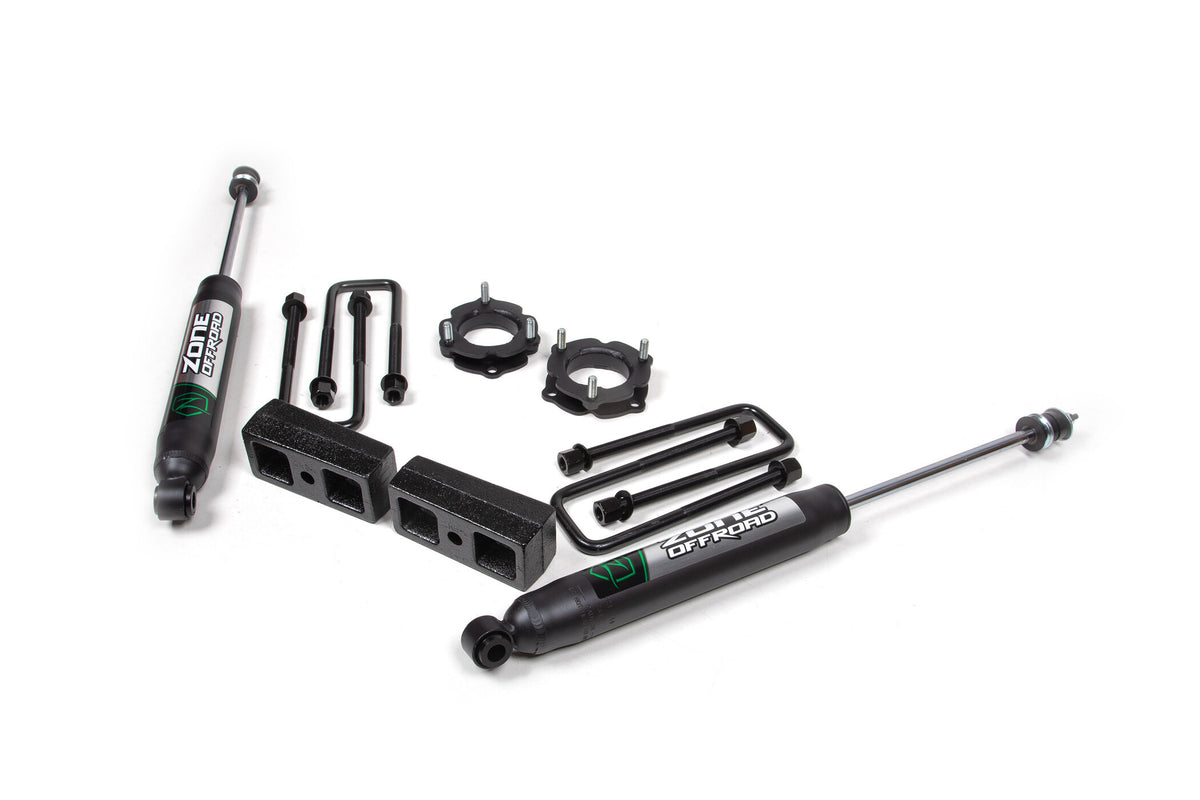 05-23 Toyota Tacoma 4WD 2.5 Inch Suspension Lift Kit, 2 Inch Rear, Block - Nitro Shocks Zone Offroad-7