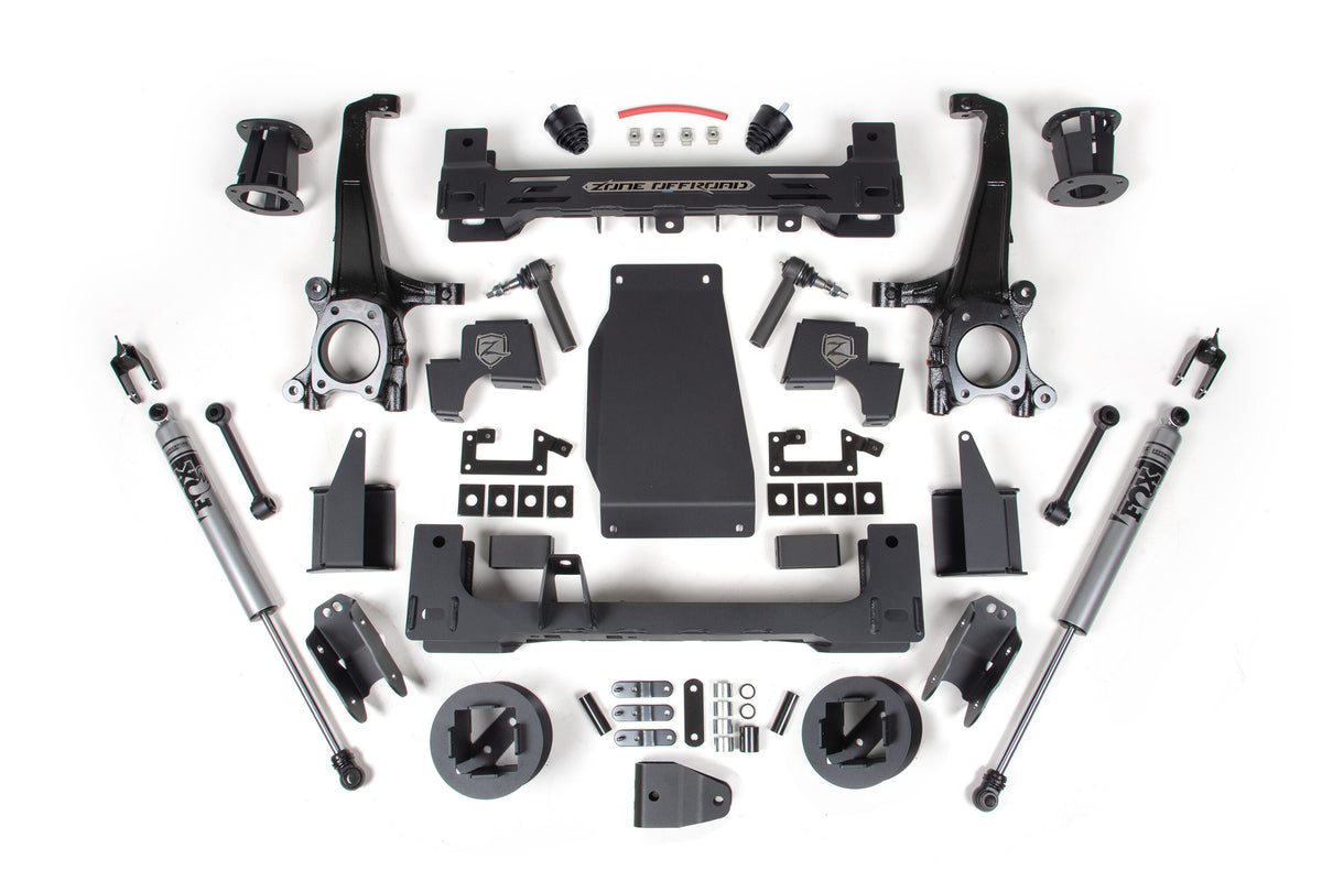22-26 Toyota Tundra 6 Inch Suspension Lift Kit - Fox Adventure Series Shocks Zone Offroad-9
