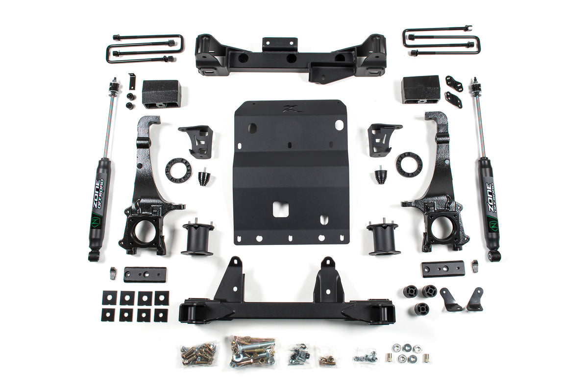16-23 Toyota Tacoma 6 Inch Front 4 Inch Rear Lift Kit Zone Offroad-2