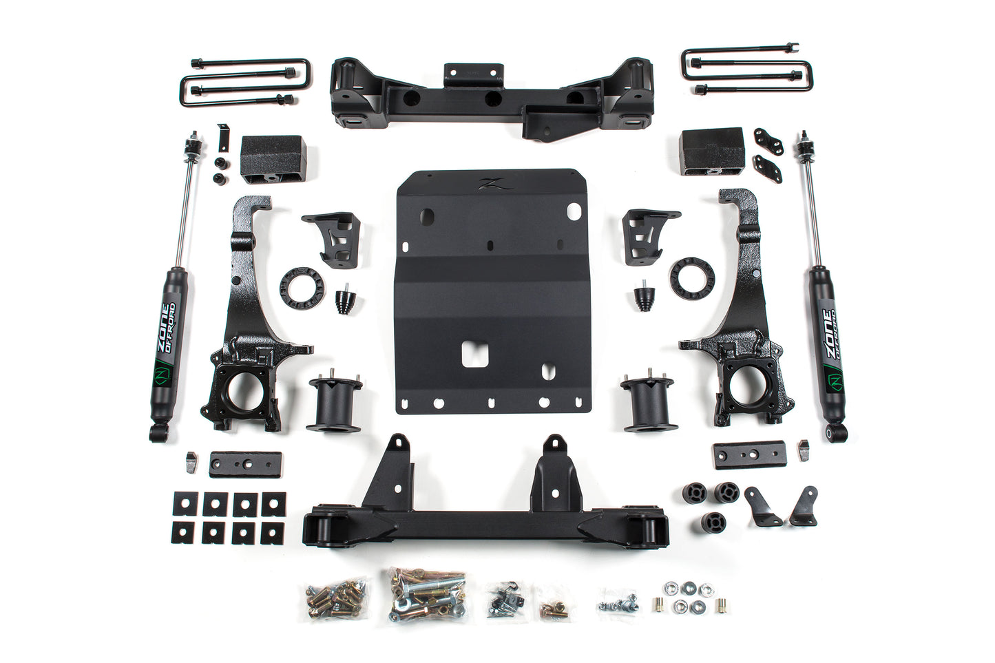 16-23 Toyota Tacoma 6 Inch Front 4 Inch Rear Lift Kit Zone Offroad-1