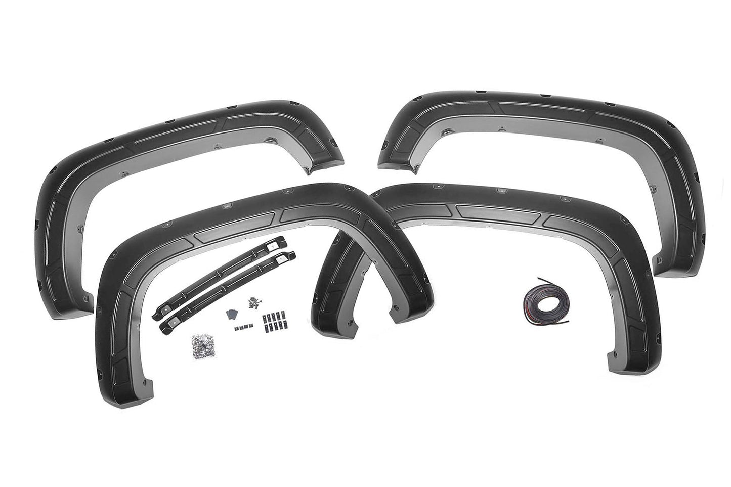 Fender Flares | Defender | GAZ Summit White | Chevy Silverado 2500 HD/3500 HD (20-25) Rough Country