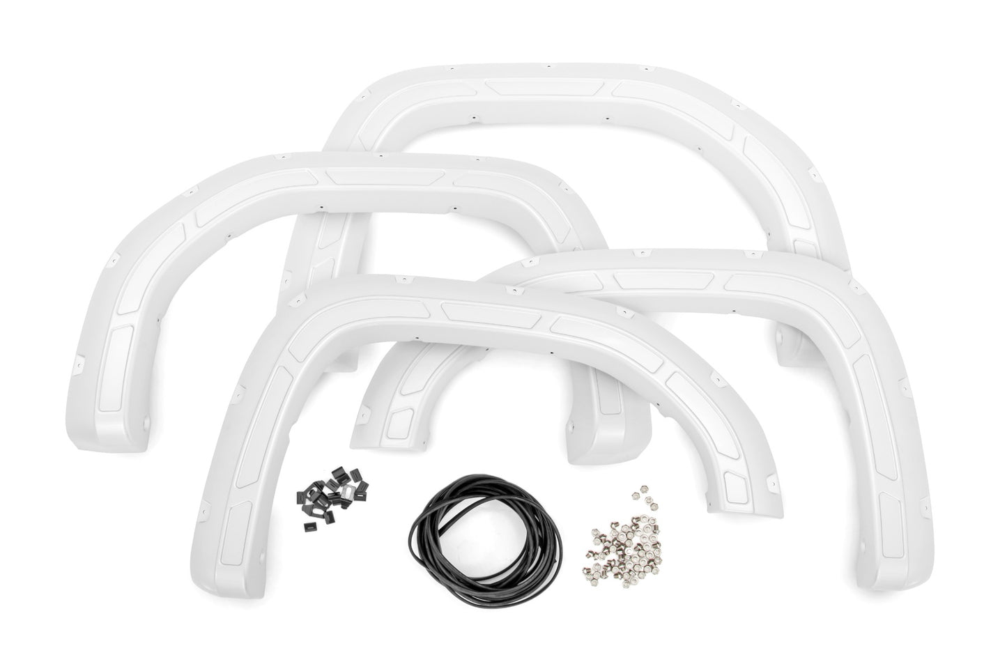 Fender Flares | Defender | GAZ Summit White | GMC Sierra 1500 2WD/4WD (2019-2025 & Classic) Rough Country