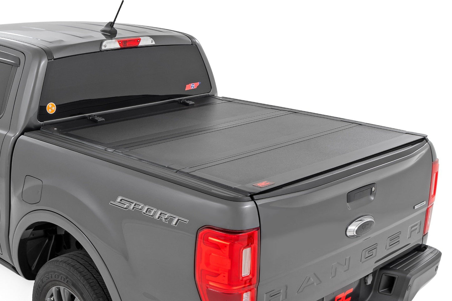 Hard Tri-Fold Flip Up Bed Cover | 6' Bed | Ford Ranger 2WD/4WD (2019-2023) Rough Country