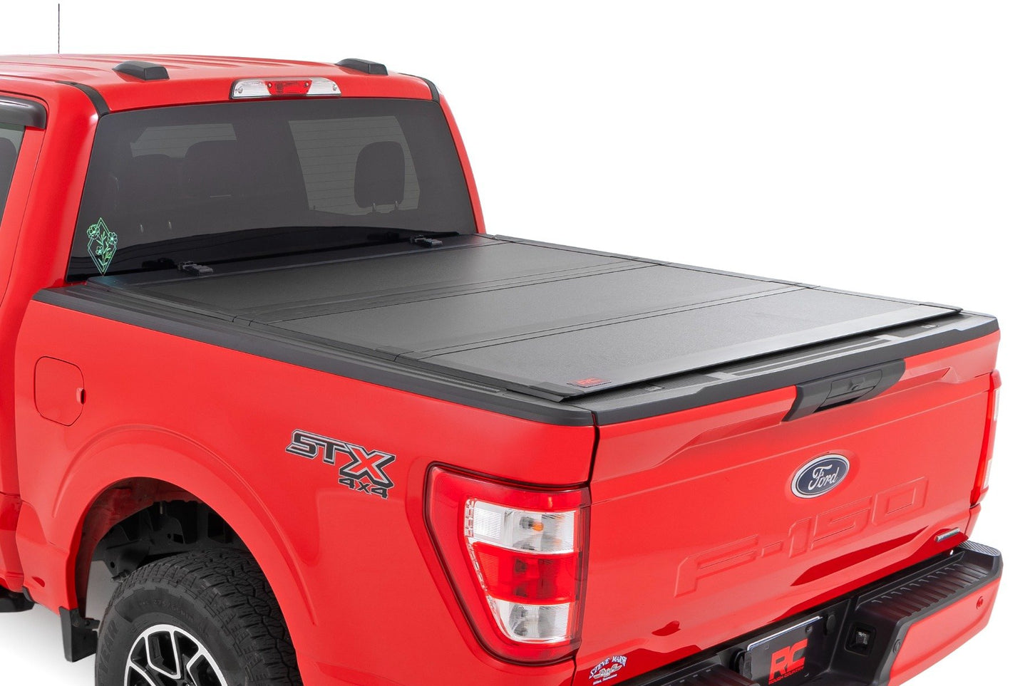 Hard Tri-Fold Flip Up Bed Cover | 5'7" Bed | Ford F-150 2WD/4WD (2015-2020) Rough Country