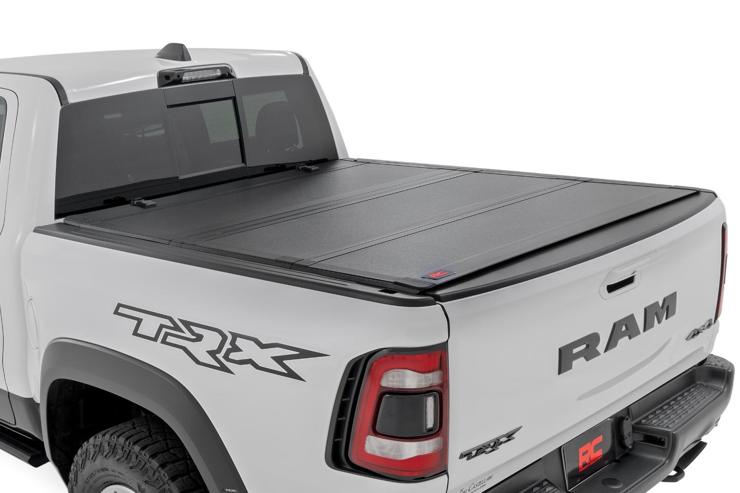 Hard Tri-Fold Flip Up Fold Bed Cover | 5'7" Bed | Ram 1500 (19-25)/1500 TRX (21-24)  Rough Country