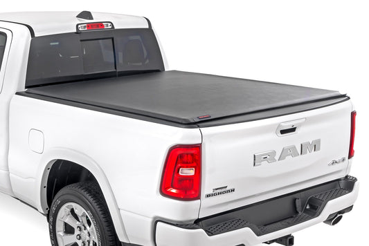 Soft Roll Up Bed Cover | 6'4" Bed | Ram 1500 (19-25)/1500 TRX (21-24)  Rough Country