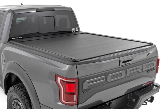 Powered Retractable Bed Cover | 5'7" Bed | Ford F-150 (21-24)/F-150 Lightning (22-24)  Rough Country