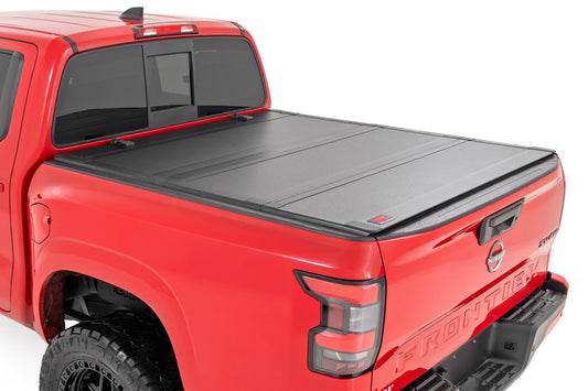 Hard Tri-Fold Flip Up Bed Cover | 5' Bed | Nissan Frontier 2WD/4WD (22-24) Rough Country