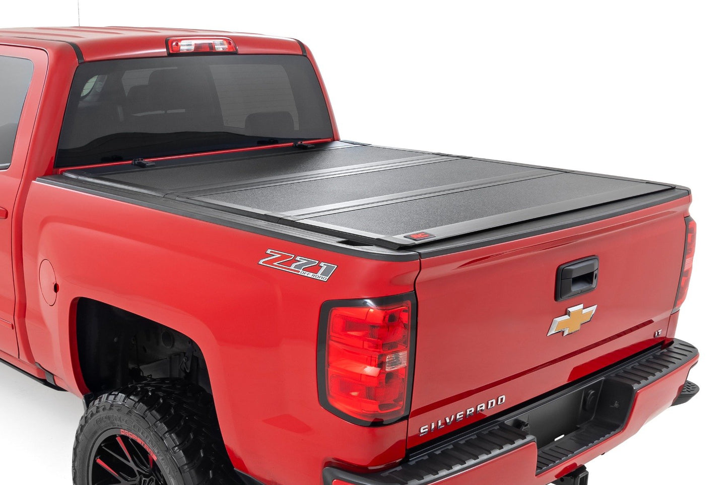 Hard Tri-Fold Flip Up Bed Cover | 5'9" Bed | Chevy/GMC 1500 (14-18 & Classic) Rough Country