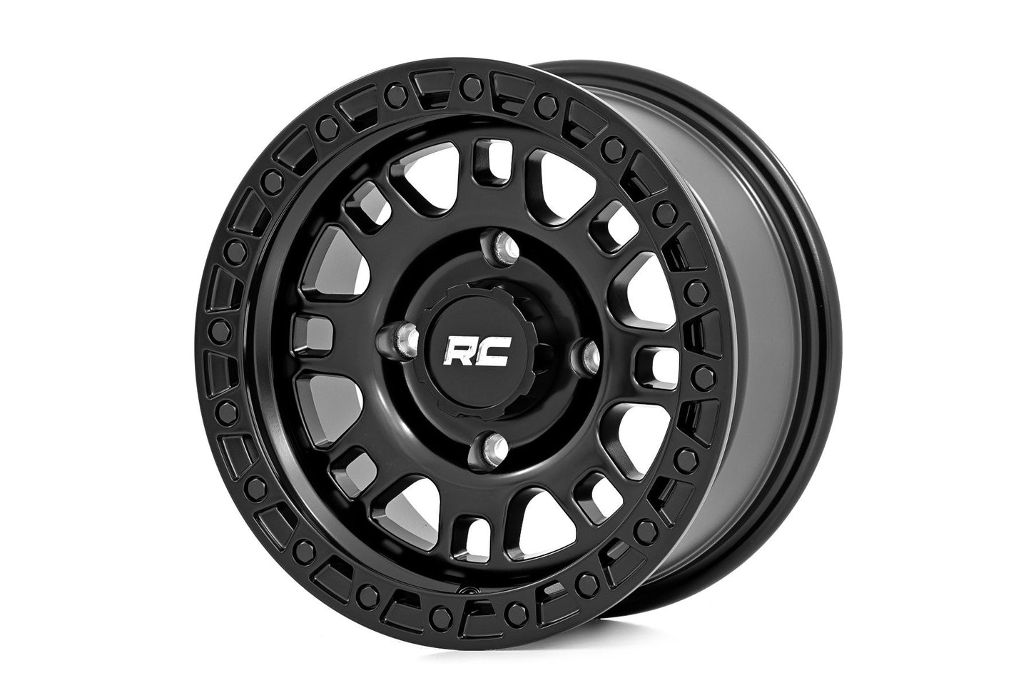 Rough Country 82 Series Wheel | One-Piece | Semi Gloss Black | 14x7 | 4x137 | +10mm Rough Country