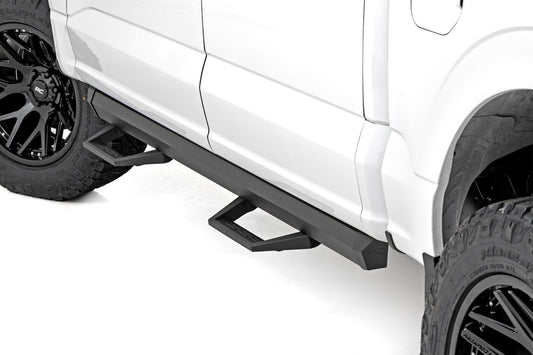 SRL2 Adj Aluminum Step | Crew Cab | Ford F-150/Lightning/F-250/F-350/Raptor (15-24) Rough Country