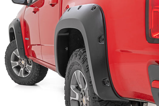 Pocket Fender Flares | GBA Gloss Black | Chevy Colorado 2WD/4WD (2015-2022) Rough Country